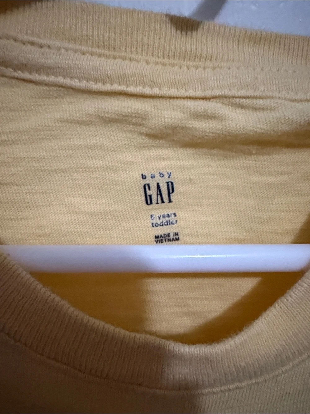 GAP Yellow Short Sleeve Tee with Monster Pocket & Friends